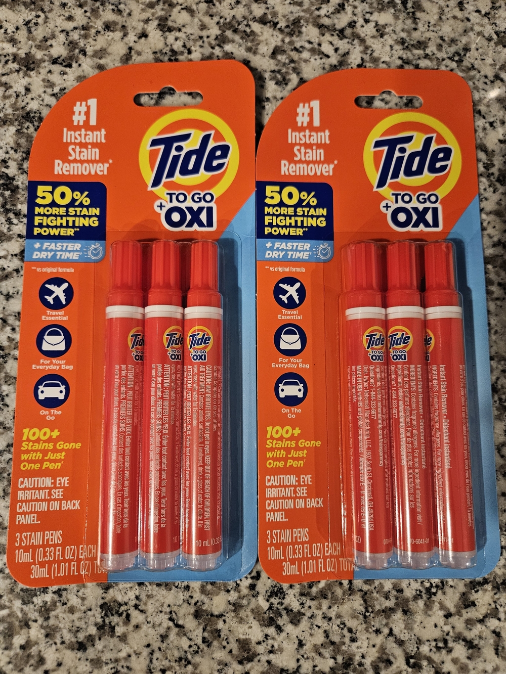 Tide To Go Oxi Instant Stain Remover Pens - Pack of 6